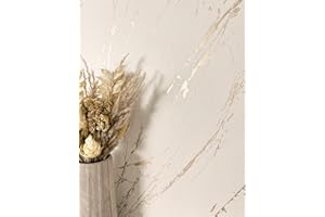 Newroom Tapete Beige Vliestapete Marmor - Marmoroptik Modern Creme Gold Metallic Marmor-Tapete 3D Optik Luxuriös Edel inkl. Tapezier-Ratgeber