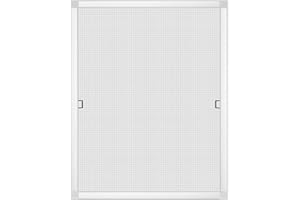 Nematek Fliegengitter Fenster mit Rahmen PRO ohne Bohren - Insektenschutz Fenster - Fensterinsektengitter mit Alurahmen weiß - Fliegengitterrahmen