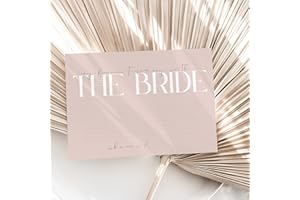 THE LITTLE PARTY COMPANY Hen Party Games- Hen Party Games Blush Pink Design - Hen Party Accessories- Elegant Classy Hen Party Games (x10 Memory With The Bride Cards)