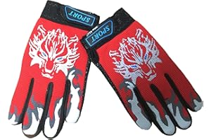 EurHouse Radhandschuhe Kinder Winterhandschuhe Fahrrad Handschuhe Fingerhandschuhe Reithandschuhe Jungen Mädchen Warme Thermo Fäustlinge Anti Slip