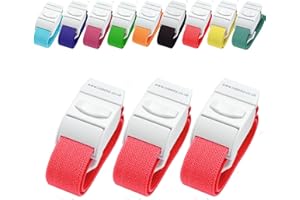 Set di 3 Laccio emostatico prelievo arterioso da Rolseley (ROSSO)