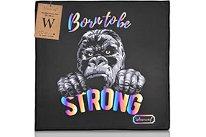 WESERWEF® Panno in Microfibra XXL 30×30 cm – Design Elegante e Pulizia Delicata per Occhiali, Lenti, Schermi, Smartphone e Tablet (gorilla)