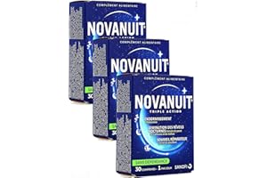 NOVASANTÉ Novanuit Sommeil Triple action - Comprimés Sans Dioxide de Titane - 3 Mois de TRAITEMENT - Lot de 3 Boites de 30 Comp (3)