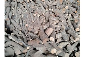 TRIMATT Leña de encina - Ideal para Barbacoa, Chimenea, Estufa, Cassette - Troncos - Seca y Perfectamente Cortada en Troncos 30-40cm de Largo - Grosor Medio 4-9cm - 18 kg