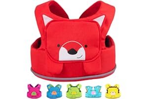 Trunki ToddlePak – Harnais Enfants, Harnais de Marche pour Bébé et Harnais Sécurité pour Enfants – Harnais Enfants Promenade Felix Renard (Rouge)