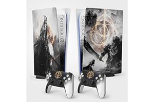 FFRAME PS5 Sticker Círculo de Elden, Pegatina Playstation 5, Consola y Mando, Digital Edición Estándar, Skin MALENIA (2 Mandos)