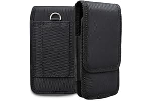 XiRRiX Mobile Phone Belt - Smartphone Case Belt Bag Men - Compatible with iPhone 16 15 14 13 12 Pro Max Plus, Samsung Galaxy S26 S25 S24 S23 S22 FE Plus Ultra - Mobile Phone Holster in Black