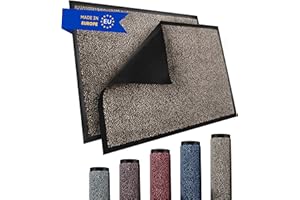 TRIBURG® Mata na drzwi 90 x 120 beżowa czarna - mata na drzwi 90 x 120, odporna na warunki atmosferyczne, wodoodporna, zmywalna - mata do drzwi zewnętrznych/wewnętrznych | mata do drzwi zewnętrznych i