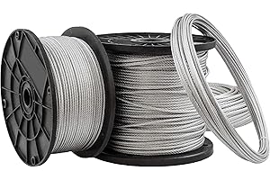 [DQ-PP] 100 m Drahtseil 4mm TOP ARTIKEL 6x7 Stahlseil verzinkt Drahtseil Seil Stahl Draht Forstseil Windenseil