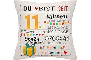 Bommex Geburtstagsgeschenk Geschenk Geburtstag Dekorationen für Frauen Männer Mädchen Jungen Kissenbezüge Zierkissenbezüge für Geburtstag Happy Birthday Geschenk (11)