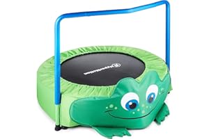 HyperMotion, Cama Elástica Infantil de 36 a 90 cm, para Jardín y Casa con Mango de Espuma, Trampolín de Jardín para Niños de 3 a 6 años,Ttrampolín para Interiores y Exteriores, máx. 25 kg