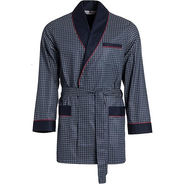 Revise RE-117 korte kamerjas voor heren, ochtendjas, velours/fluweel, groen, XL