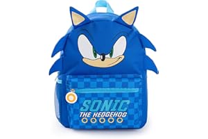 Sonic The Hedgehog Boys Backpack 3D Character Options Rucksack with Adjustable Straps | Gamer Luggage Sports School Bag For Kids | Gaming Series Merchandise Gift
