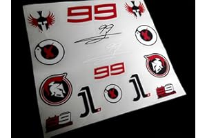 Ecoshirt Pegatinas 99 Jorge Lorenzo Moto GP Eco22 Stickers Aufkleber Vinilos Adesivi Decals, Colores Imagen Lorenzo y Image Colors Lorenzo