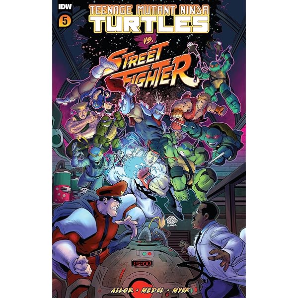 Figurines Tortues Ninja X Street Fighter – Volume 4, Covers ABC, Giochi Preziosi, Neuves