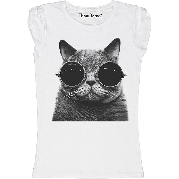 3 Gatti Neri Divertente Idea Regalo Donna Ragazza Gatto Maglietta