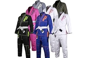 HAWK JIU JITSU Brazilian Jiu Jitsu, Kids Jiu Jitsu Gi Children BJJ Gi Grappling Kimonos Lightweight White Belt