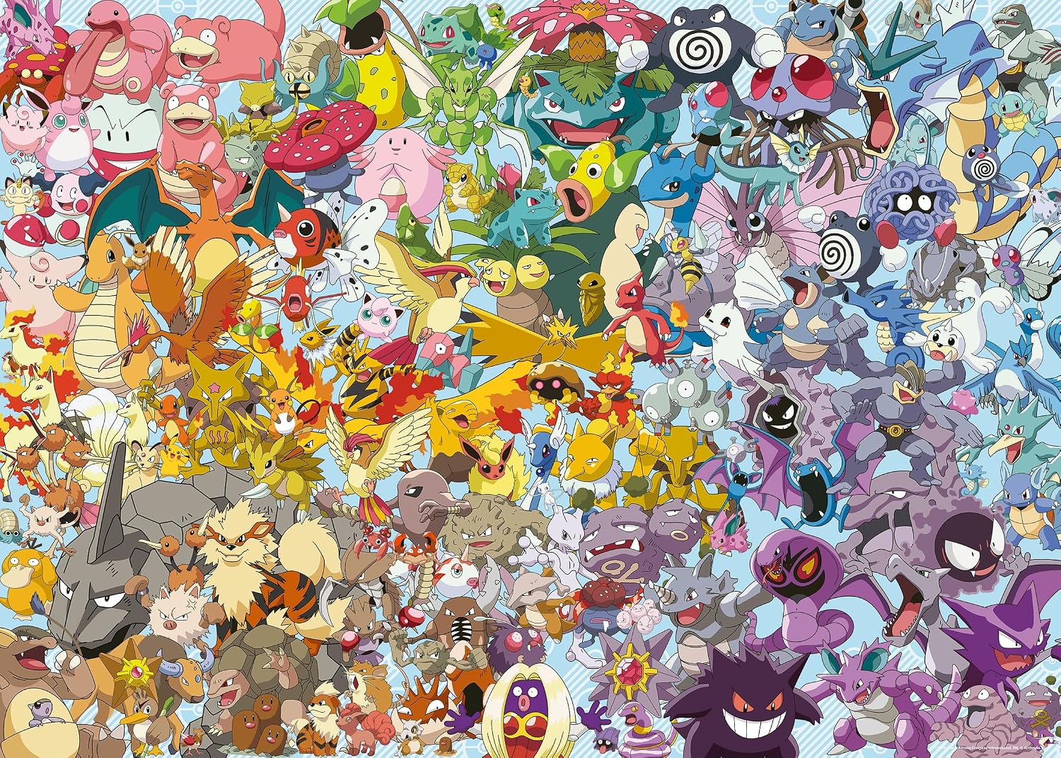 Erwachsenenpuzzle 1000 Teile - Challenge Pokémon, New Version