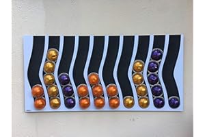 Cafedeco porte-capsules géant capacité 60 capsules compatible VERTUO et DOLCE GUSTO dosette café 65x33x1cm