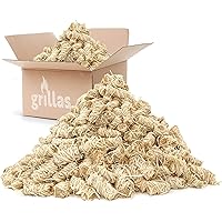 grillas Bio-Kaminanzünder und Grillanzünder 2,5 kg aus Holzwolle, in Wachs getränkt | Kohleanzünder | Wachsanzünder…