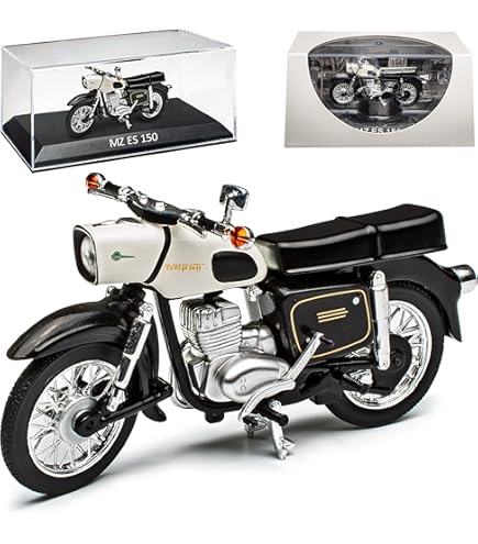 Modellino Ciclomotore DDR Atlas 1:24 - Collezione Da Esposizione Con Librone! Simson, Dnepr E DUO