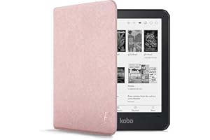Forefront Cases Étui pour Kobo Aura Edition 2 (Modèle: N236-2016) - Mince et Léger, Fonction Automatique Veille/Réveil Intelligente Étui, Coque de Protection pour Kobo Aura Edition 2 - Or Rose