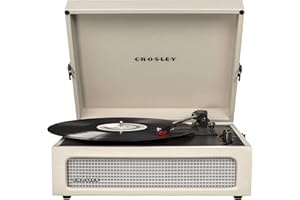 Crosley Voyager Platine Vinyle Tourne Disque à Trois Vitesses - Crème