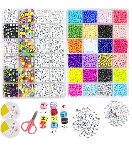 Kit Perline Per Braccialetti Fai Da Te - Set Completo Con Vetro, Alfabeto E Accessori - Foto 9