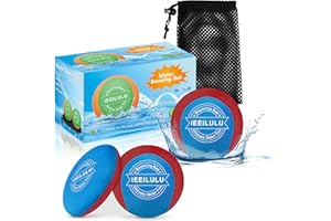 IEEILULU Boule d'eau Rebondissante, 3PCS Water Bouncing Ball, Jeux d'eau Exterieur pour Adultes Enfants, Balles en Lycra doux à Séchage Rapide, Jouet pour Piscine Plage (Vert)