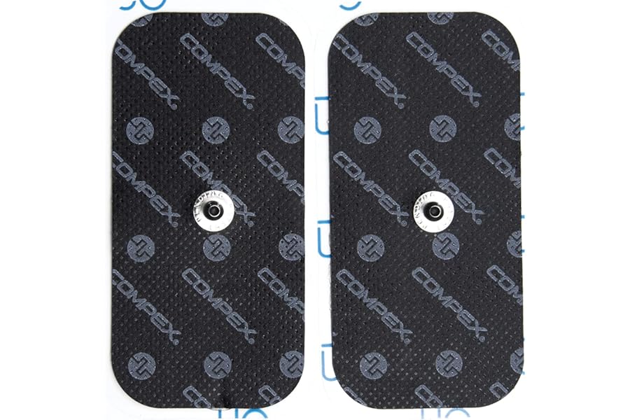 Compex Black Electrodes for Electrostimulators Compatible with Electrostimulators Che Wireless Cable