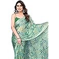 MIRCHI FASHION Women's Chiffon Floral Printed Saree with Blouse Piece