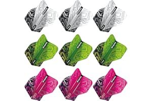 RED DRAGON Alette per freccette Yin Yang double-face, 3 set per confezione (9 alette in totale)