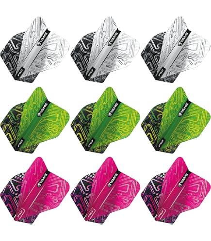 THOR-DARTS Perforatore per volante, opzionale + 100 anelli a molla argento, per Dart Flight Plus