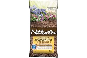 NATUREN NATECOR - Paillage d'Ecorces de Pin Naturel 40 L - Efficace contre la levée des mauvaises herbes - Retient l'humidité jusqu'à 6 fois plus longtemps - Paillage idéal allées, massifs, bordures