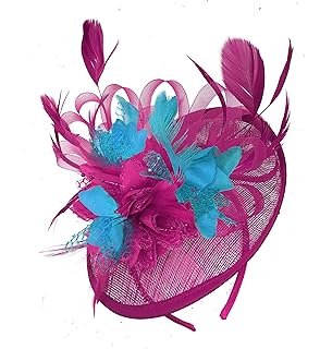 fuchsia hats for weddings