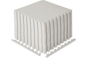 BIGGAMATS Gym Flooring Mat, EVA Foam Exercise Mats, Interlocking Non-Slip Sport Mats, Home Workout, Kids Playmat, Pet Mats and Protective Swimming Pool, Hot Tub Outdoor Underlay Matting 50cm x 50cm