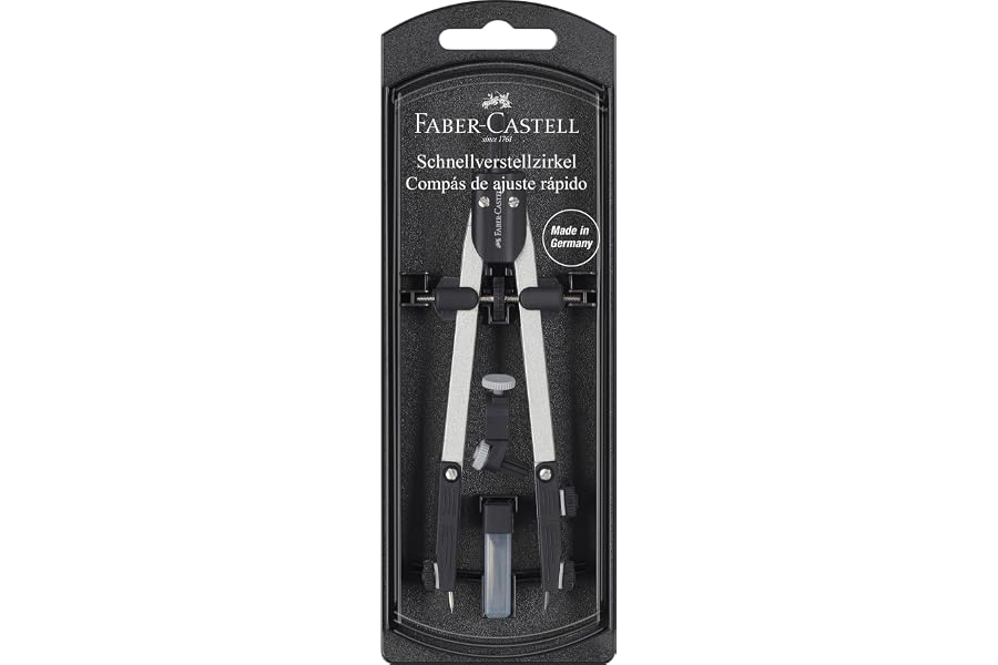 FABER-CASTELL - Compás de ajuste rápido con articulación