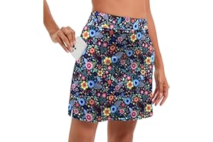 Timuspo Gonna da tennis da donna con pantaloni, gonna corta con tasche, estiva, sportiva, per golf, escursionismo, corsa, ciclismo