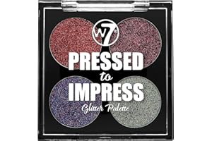 W7 PRESSED TO IMPRESS GLITTER PALETTE TONO ALL THE RAGE 4 X 1 GR