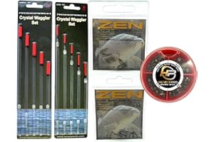 Roddarch Fishing Tackle Set Waggler Fishing Floats Hunter Pro Split Shot & ZEN Hooks