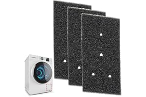KODWIS Filtro Secadora, 3 Piezas Filtro de Esponja Secadora Whirlpool Filtro de Bomba de Calor Esponja de Dlta Calidad para Secadora con Bomba de Calor Secadora de Condensación Cortable 230 x 115 x 14 mm