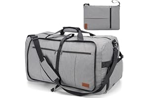 Upeelife Bolsa de Viaje Mujer Hombre, 125L Bolsa Deporte Grande Bolsa Viaje Plegable Impermeable con Compartimento para Zapatos y Bolsillo para Mojado Bolsa Macuto Viaje Bolsa Fitness Gym