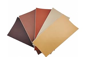 Surriba Simili Cuir Autocollant, Ruban Adhésif Cuir Réparation, Cuir Voiture Reparation Griffure Cuir Bricolage Brun 10 * 20cm