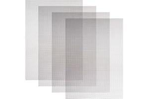 GUNGY 4 sztuki Metalowa siatka antygryzoń kratka metalowa kratka antyowadowa ze stali nierdzewnej 20 oczek 300 x 210 mm do filtracji wentylacyjnych