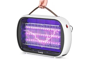 ‌‌Buzbug LED Fly Zapper Indoor, 10-Year Lifespan, Sustainable Low-Power, Durable Fly Killer, Trap, Catcher, Flying Insects Control for Garden, Patio, Kitchen, Living room-MA015PLUS (White)