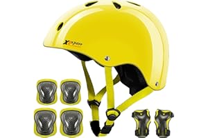 XINGCHENG-SPORT Kids Helmet Toddler Bike Helmet with Protective Gear Set Knee Pads Elbow Pads Wrist Pads for Skateboard Bike Scooter Inline Skates CPSC ASTM CE Certified
