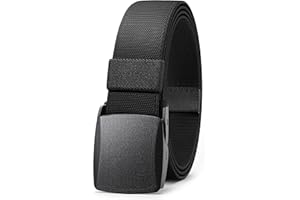 CHAOREN Cintura Elastica da Uomo, 1.5" Tessuto in Nylon Cintura con Fibbia