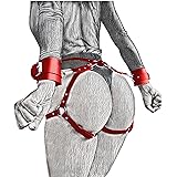 LOVONE Bondage Kit Set pour Couples Partie Ceinture Ensemble de Retenue Sex Toys Contraintes pour Femmes avec 2 Menottes Pinc
