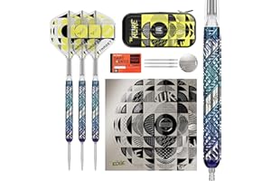 Target Darts Luke Littler Edge Punta in Acciaio Svizzero Point Freccette Set, 22G/23G/24G | 95% Tungsteno Darts, “The Nuke” Player Edition con Takoma Portafoglio, Punti Antincendio Aggiuntivi & N. 2