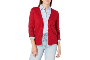 Amazon Essentials Women's Lightweight V-Neck Cardigan Jumper (Available in Plus Size)